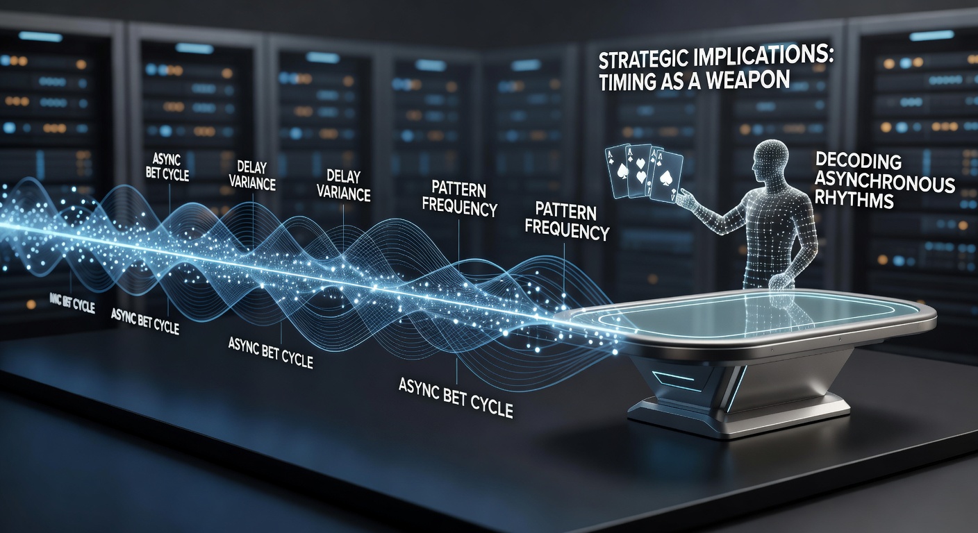 Players analyzing decision timing on digital poker interfaces during asynchronous sessions