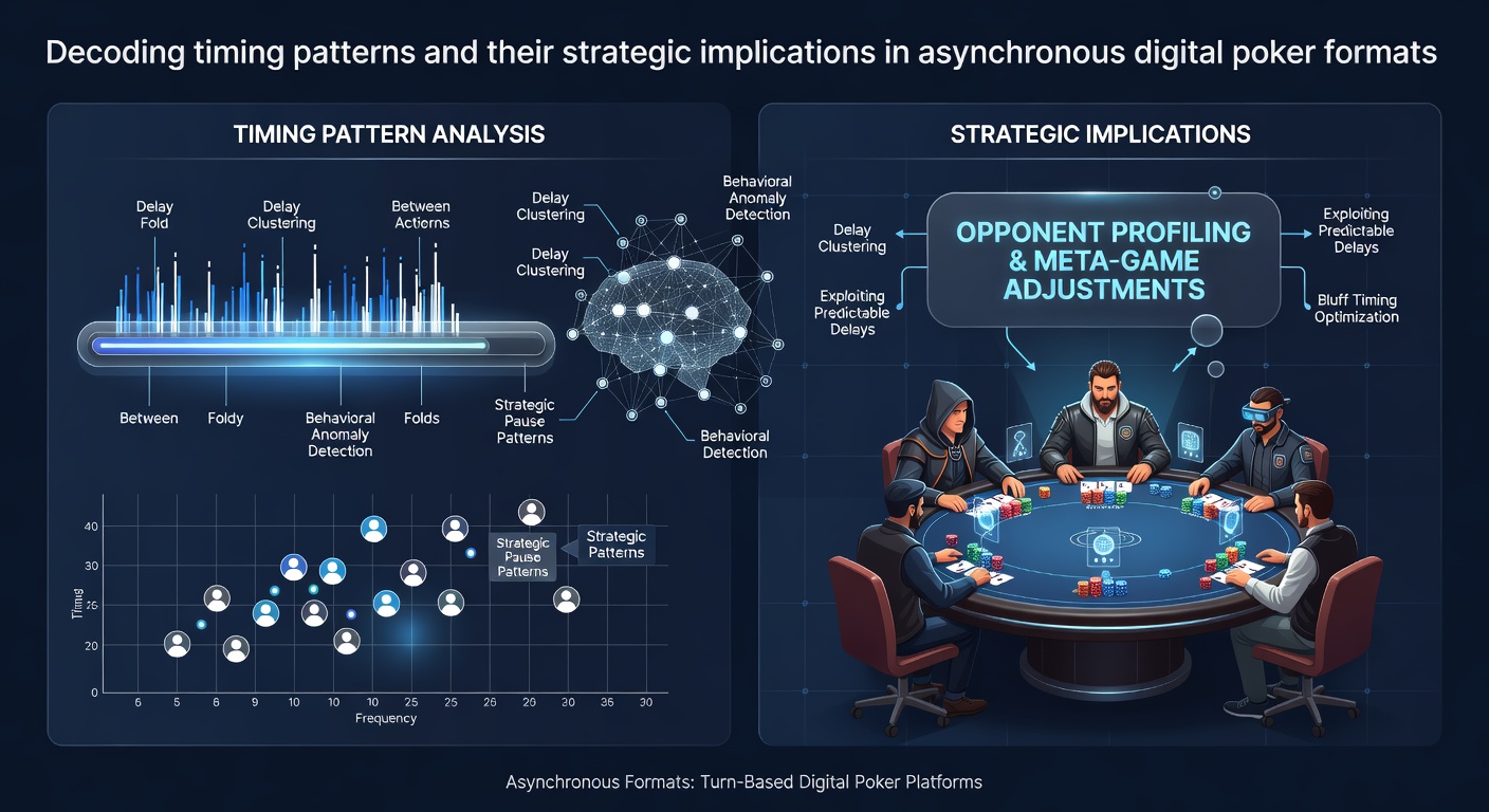 Strategic review of timing histograms from multiple async poker sessions