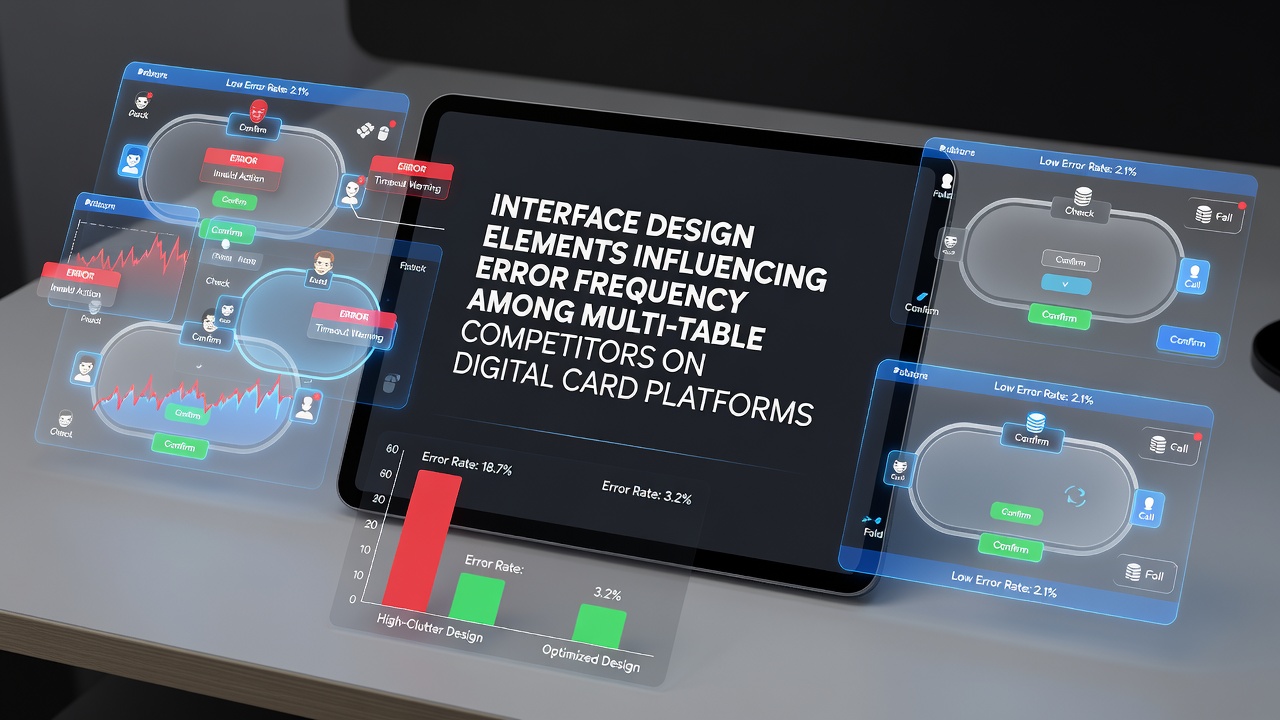Close-up view of a multi-table poker interface highlighting notification alerts, color-coded timers, and adjustable button layouts